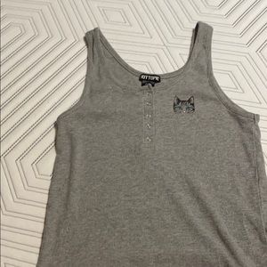 Hot topic cat tank top